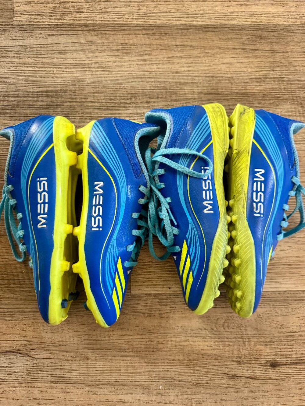 Youth Adidas Messi F50 League Firm/Multi-Ground Cleats & Club Turf Cleats Sz 3.5